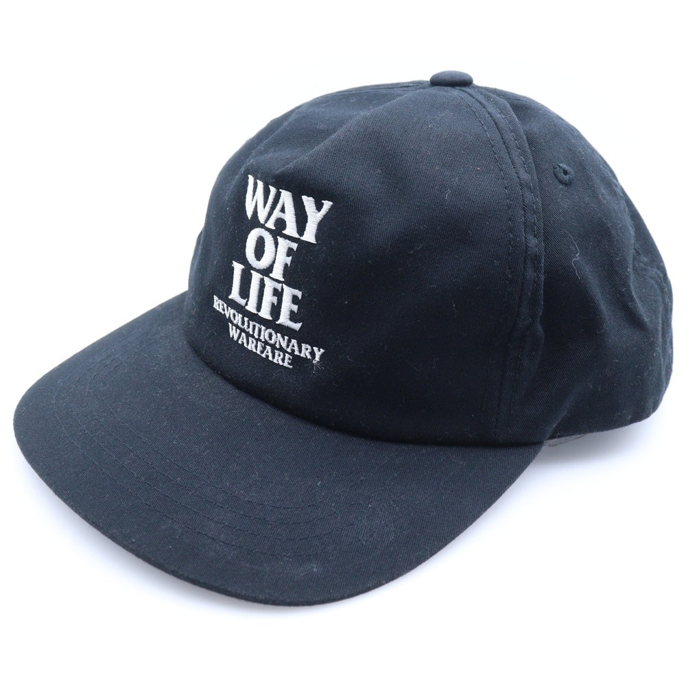RATS(ラッツ) WAY OF LIFE フロントエンブロイダリー 5パネルキャップ 帽子 ブラック