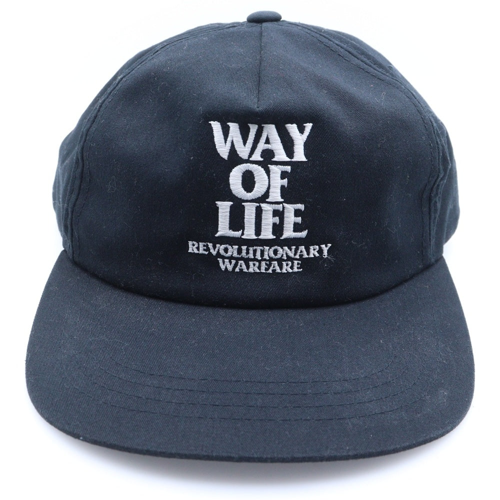 RATS(ラッツ) WAY OF LIFE フロントエンブロイダリー 5パネルキャップ 帽子 ブラック