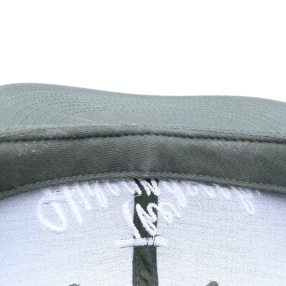 Hideandseek(ハイドアンドシーク) フロントロゴエンブロイダリー ベースボールキャップ 帽子 カーキ