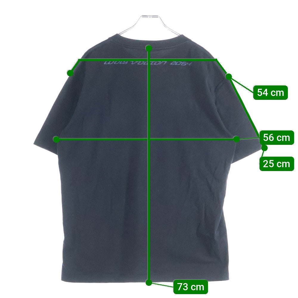 LOUIS VUITTON(ルイヴィトン) 22SS テルモヒートリアクティブ ロゴ プリント 半袖 カットソー Tシャツ ブラック RM221M NPG HMY13W
