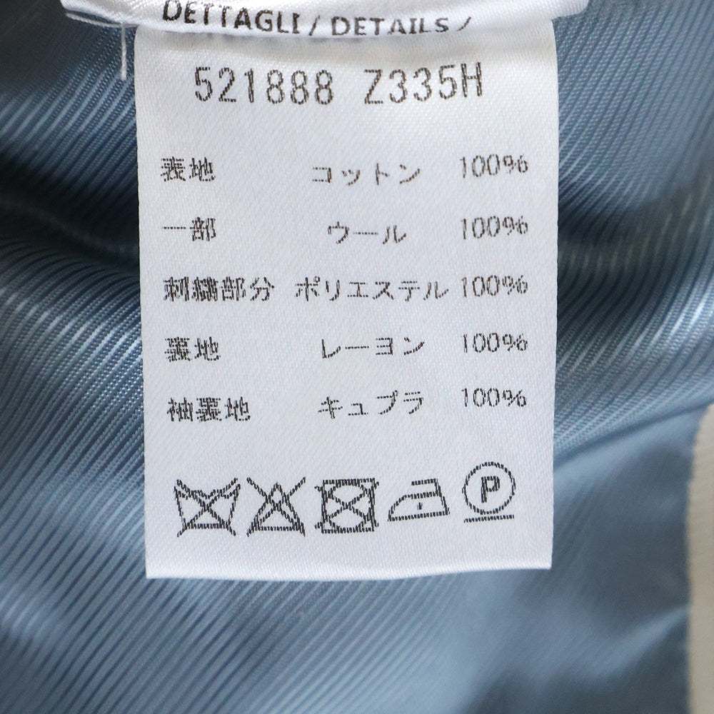 GUCCI(グッチ) 総柄 2B シングル テーラードジャケット ブラック 521888 Z335H