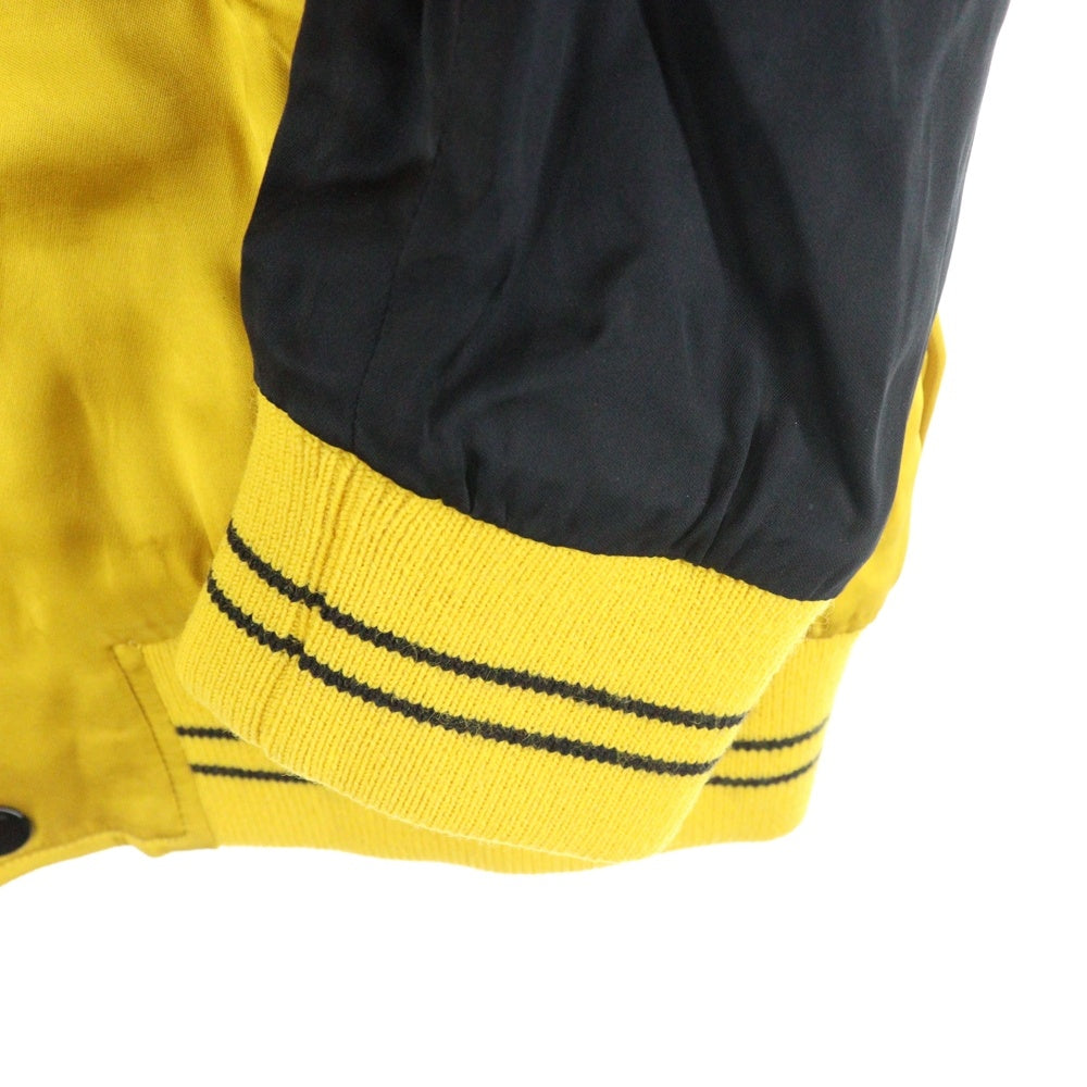 CELINE(セリーヌ) THE DANCING KID TEDDY JACKET スタッズ テディジャケット ブラック/イエロー 2V87851C