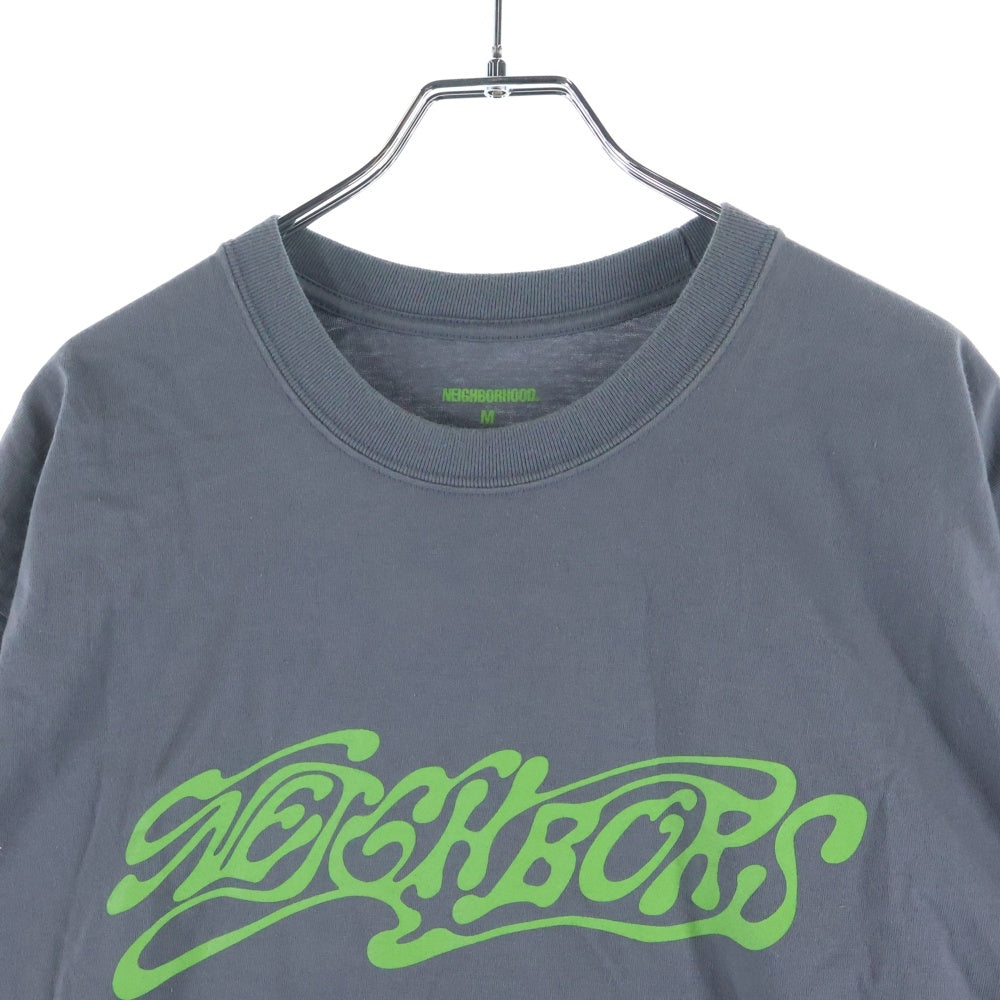 NEIGHBORHOOD(ネイバーフッド) ペイントロゴ 半袖Tシャツ グレー