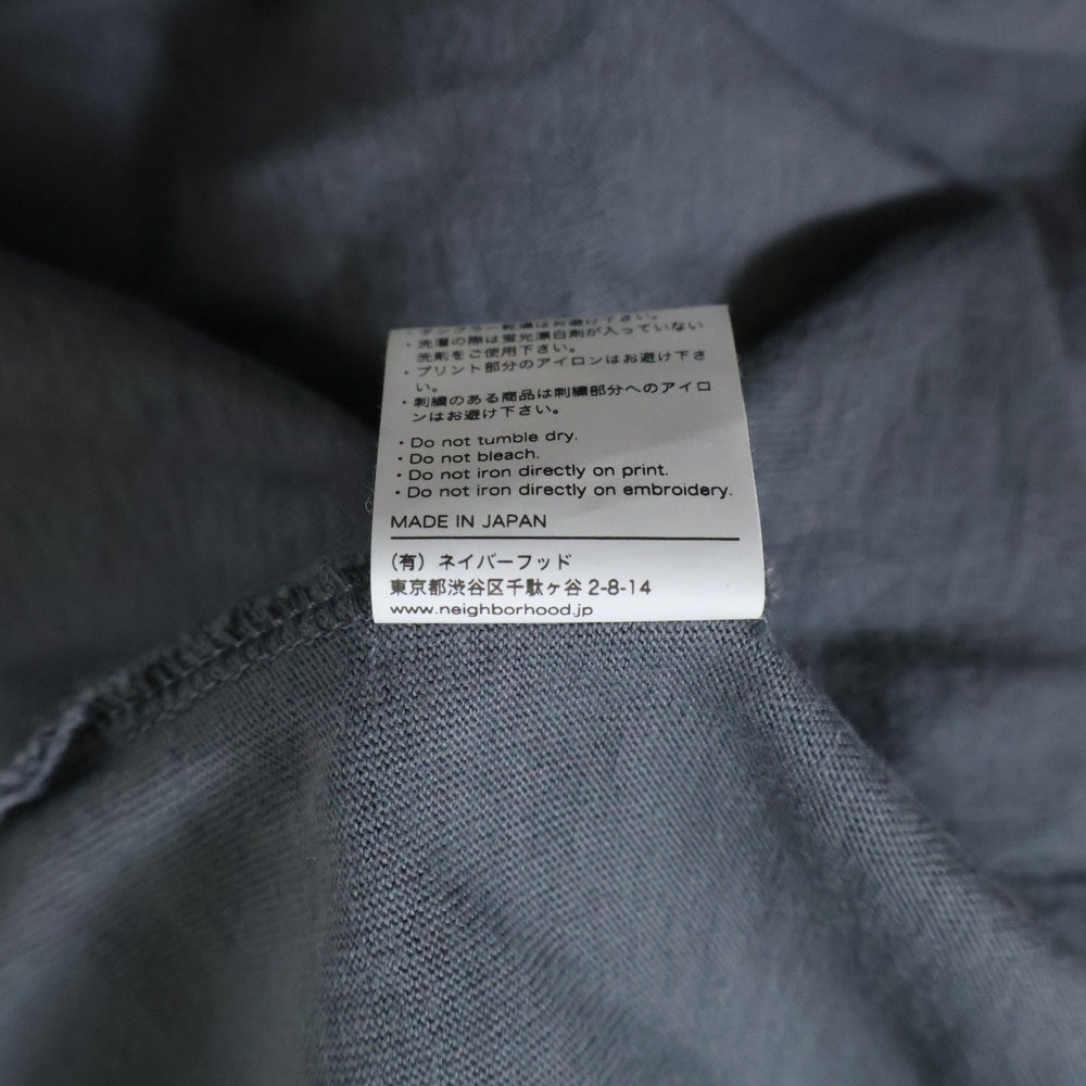 NEIGHBORHOOD(ネイバーフッド) ペイントロゴ 半袖Tシャツ グレー