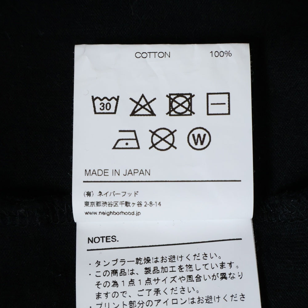 NEIGHBORHOOD(ネイバーフッド) 22AW CLASSIC LOGO SS クラシックロゴ 半袖Tシャツ ブラック 222TPNH-CSM07