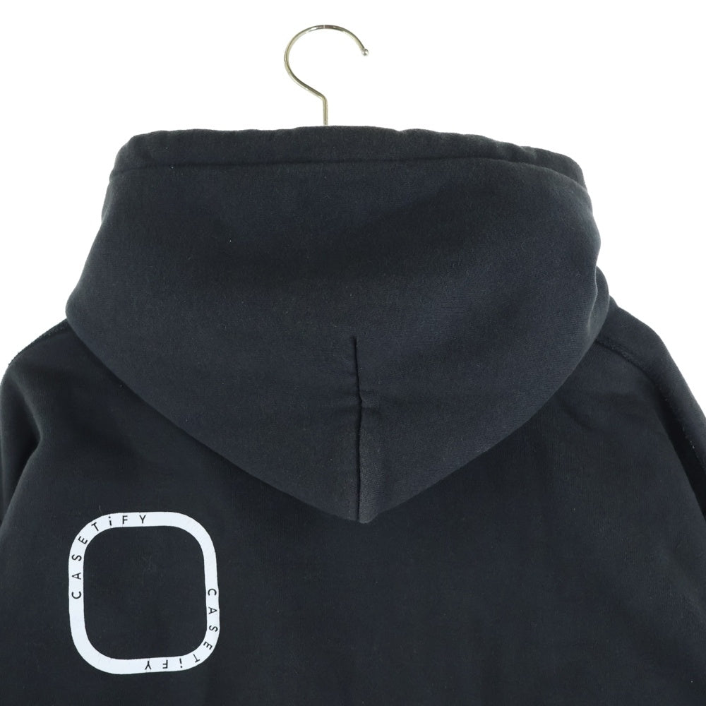 WIND AND SEA(ウィンダンシー) ×CASETiFY Logo Pullover Parka ケースティファイ ロゴ スウェット プルオーバーパーカー ブラック WDS-CSTF-04