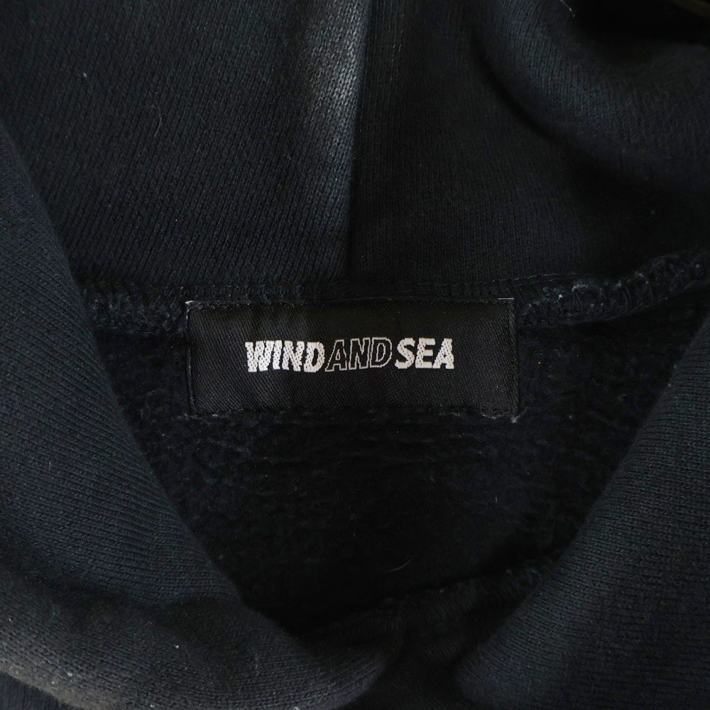 WIND AND SEA(ウィンダンシー) ×CASETiFY Logo Pullover Parka ケースティファイ ロゴ スウェット プルオーバーパーカー ブラック WDS-CSTF-04