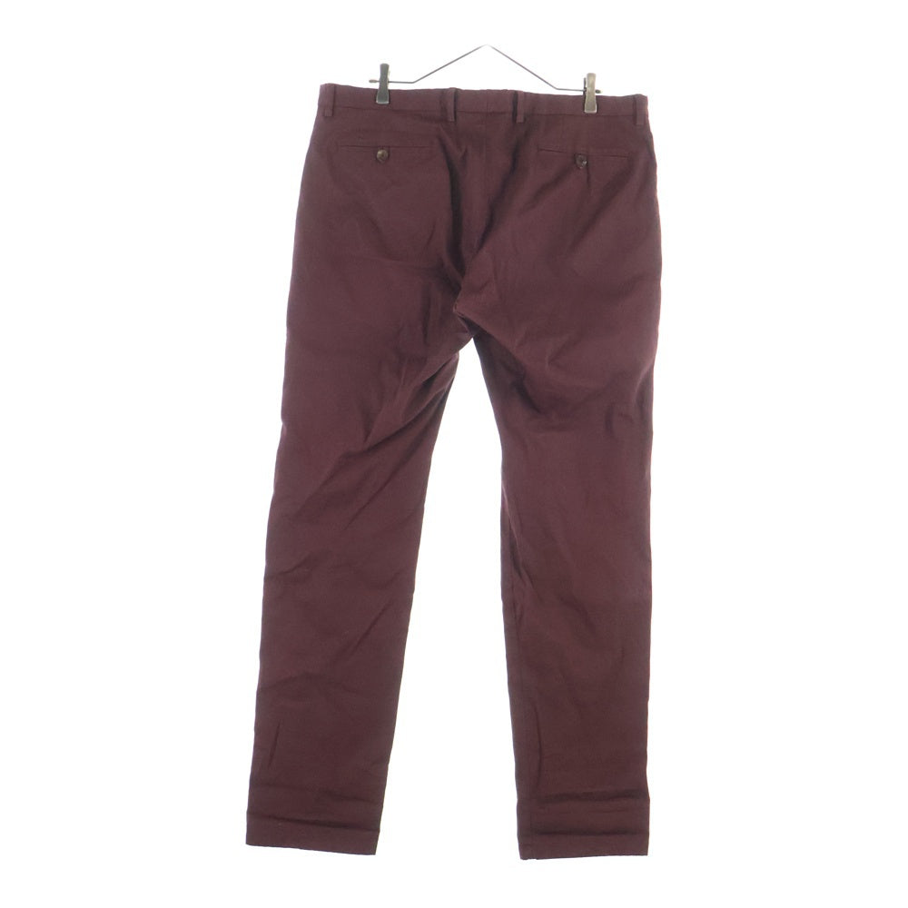 Salvatore Ferragamo(サルヴァトーレ フェラガモ) ジップフライ チノスラックスパンツ ボルドー