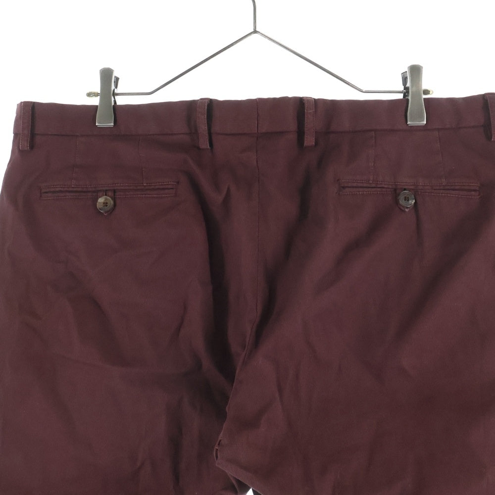 Salvatore Ferragamo(サルヴァトーレ フェラガモ) ジップフライ チノスラックスパンツ ボルドー