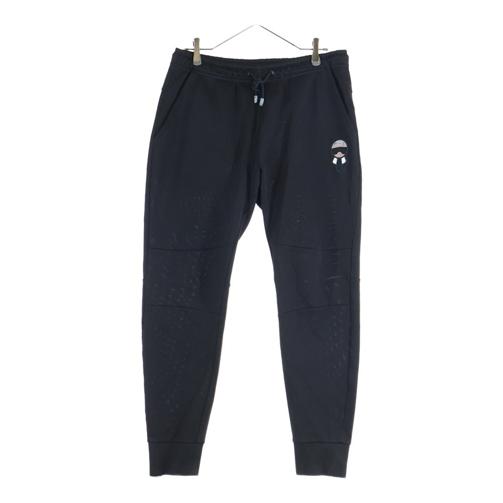 FENDI(フェンディ) ×Karl Lagerfeld Karlito Jogger Pants カリートラガーフェルト ラインストーン イージー ジョガーパンツ ブラック FAB512 A2UU