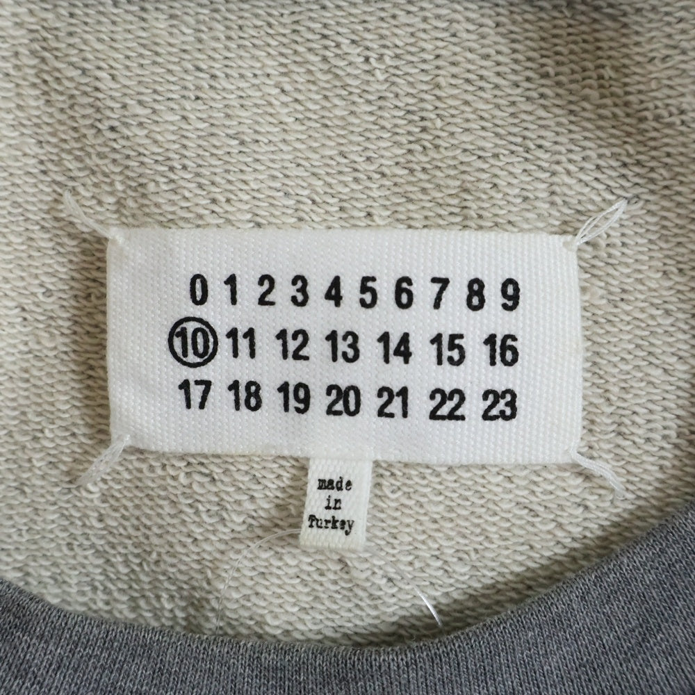 Maison Margiela 10(メゾンマルジェラ10) 19AW クルーネック スウェットトレーナー グレー S50GU0098
