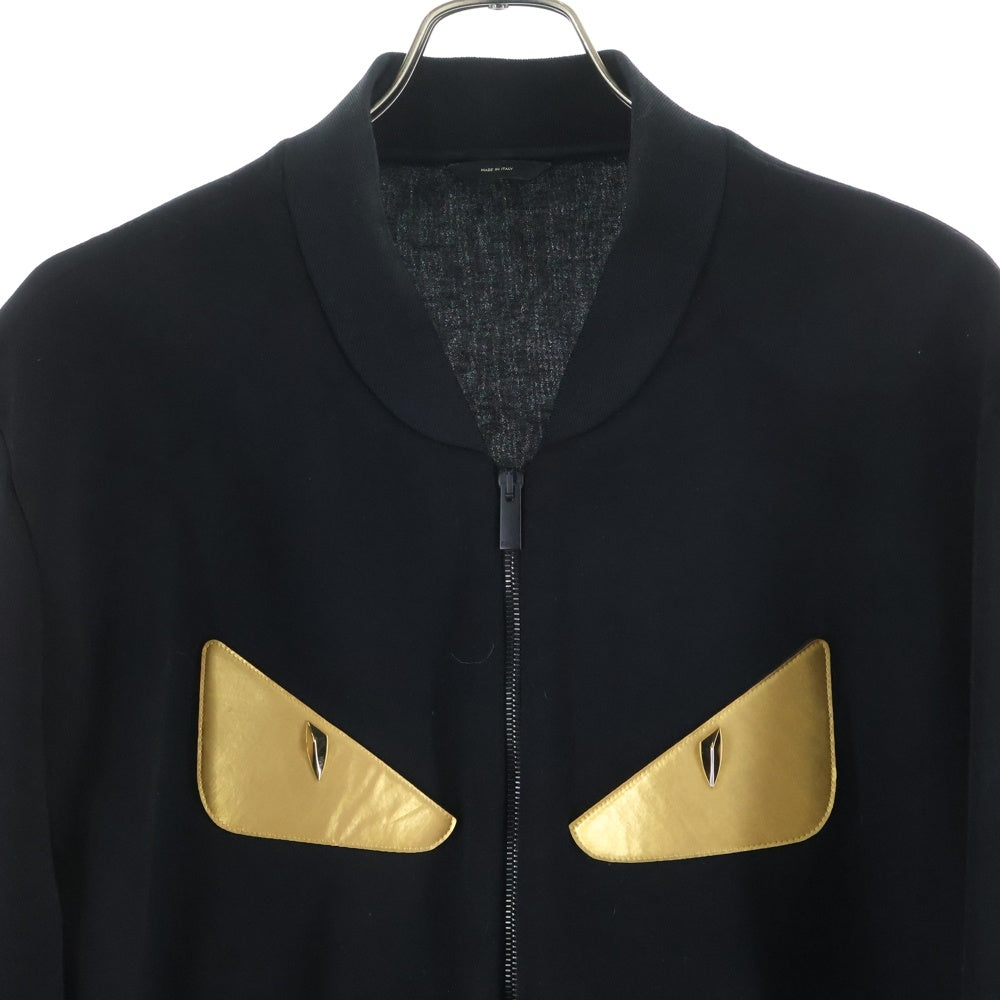 FENDI(フェンディ) Monster Eyes Bomber Jacket In バグズアイ ボンバージャケット ブラック FW0833 A3LU