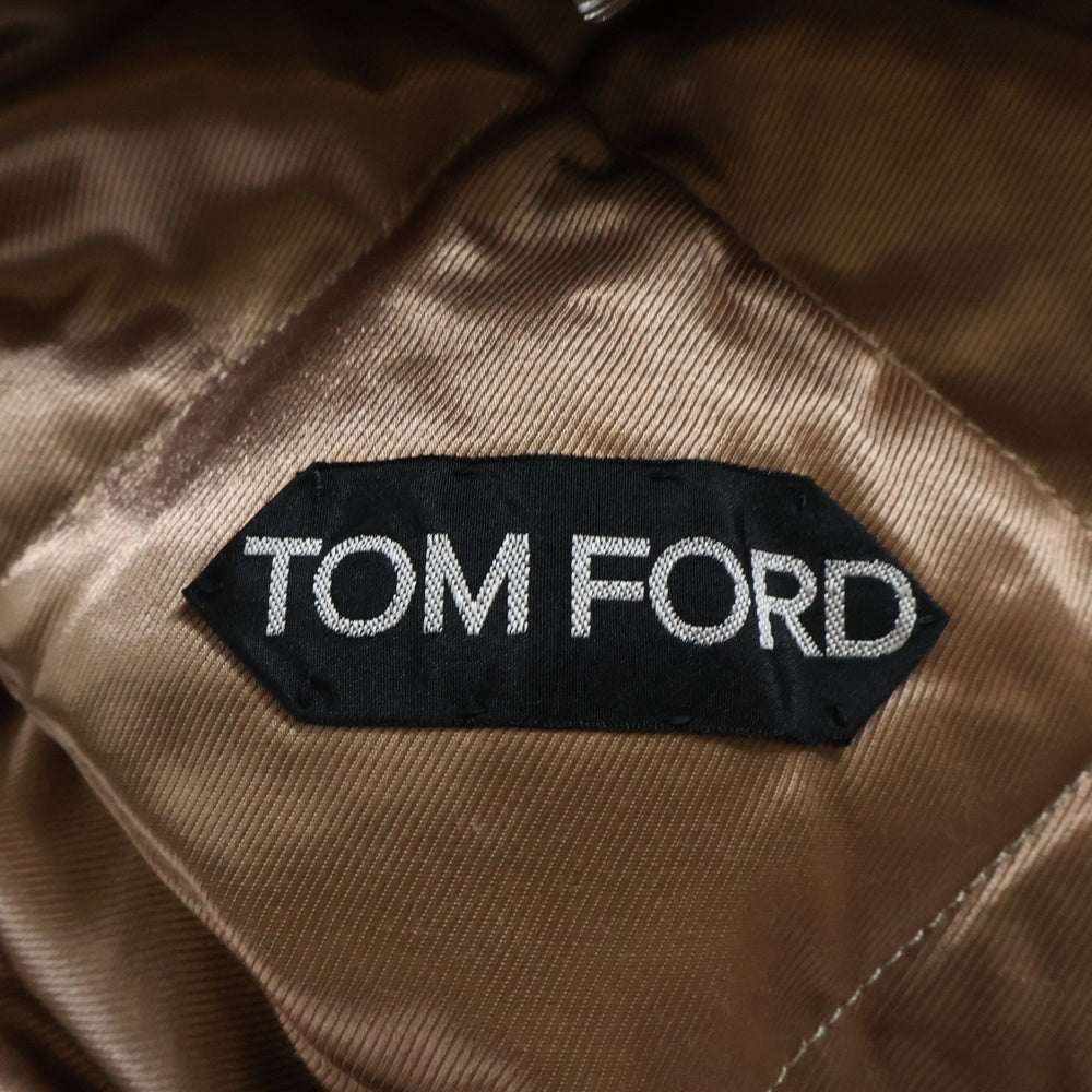 TOM FORD(トムフォード) N-3B リアルファー ダウンジャケット ホワイト BP057 TF161