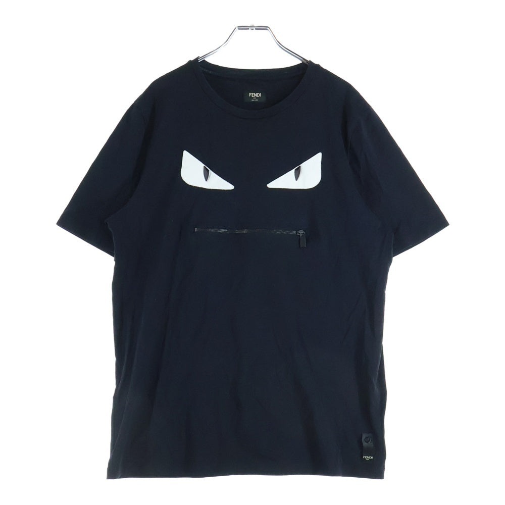 FENDI(フェンディ) Bugs Eye S/S Tee バグズアイ 半袖Tシャツ ブラック FY0910 A4PZ