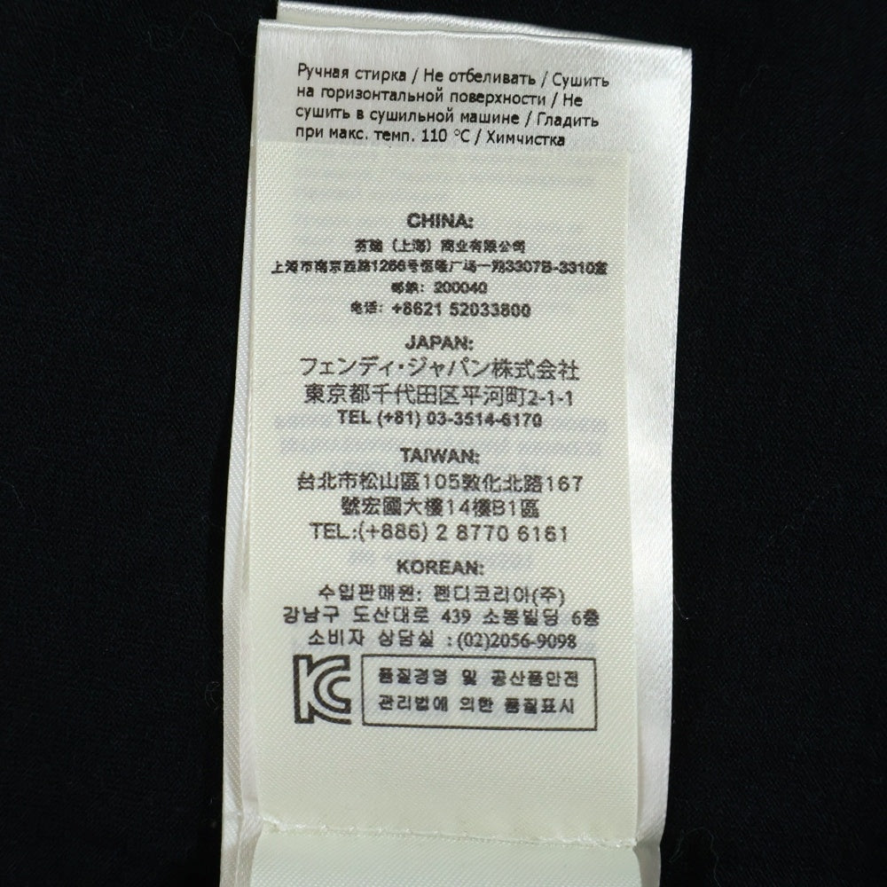 FENDI(フェンディ) Bugs Eye S/S Tee バグズアイ 半袖Tシャツ ブラック FY0910 A4PZ