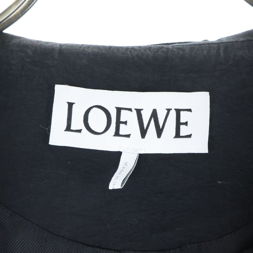 LOEWE(ロエベ) フード付き スプリング モッズコート ブラック H526Y01WAS