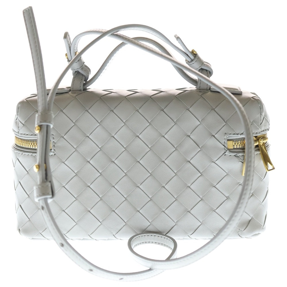 BOTTEGA VENETA(ボッテガヴェネタ) バンバン イントレチャート レザーバニティ ケース ショルダーバッグ グレー レディース