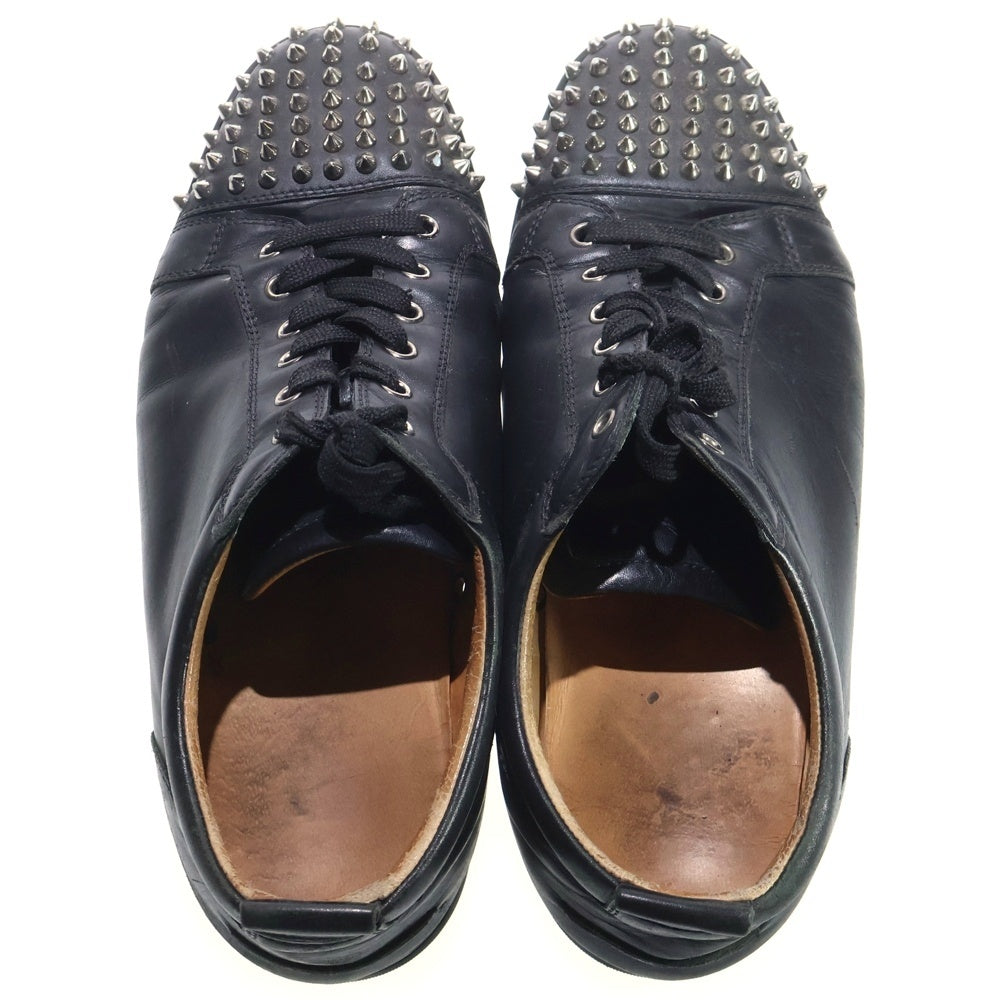 CHRISTIAN LOUBOUTIN(クリスチャンルブタン) Louis Junior Spike ルイジュニアスパイク レザー ローカットスニーカーシューズ ブラック