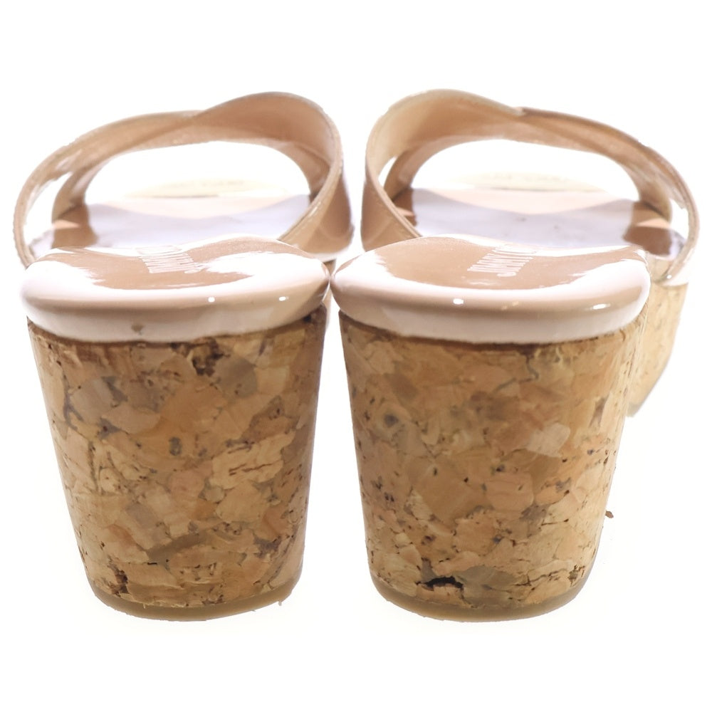 JIMMY CHOO(ジミーチュウ) PANNA OPAT オープントゥ コルク サンダル レディース ピンク/ブラウン