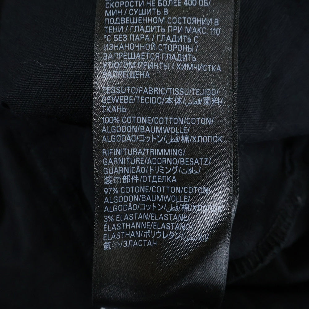 BALENCIAGA(バレンシアガ) BBロゴ デストロイ加工 半袖Tシャツ カットソー ブラック 739028 TOVN8