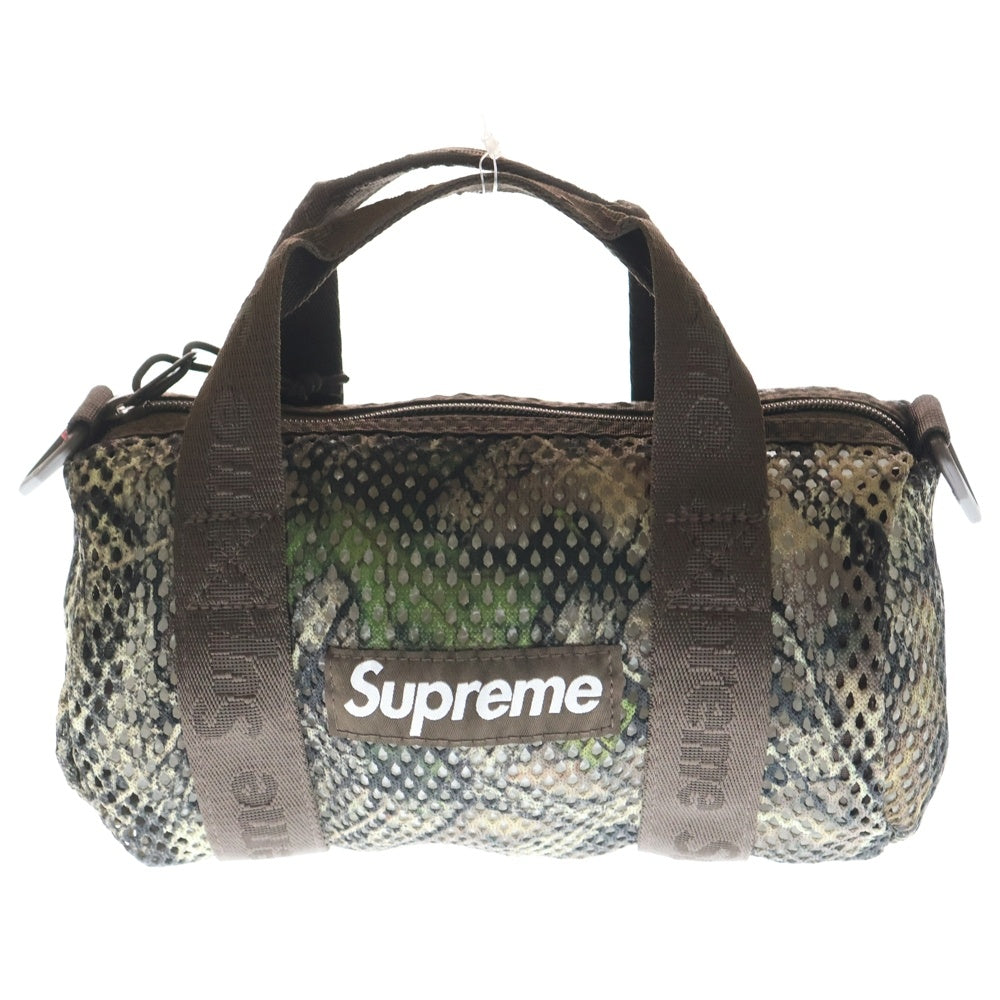 Supreme Mesh Mini Duffle Bag Camo メッシュ SUPREME(シュプリーム) Mesh Mini Duffle Bag カモ柄 メッシュ ミニ