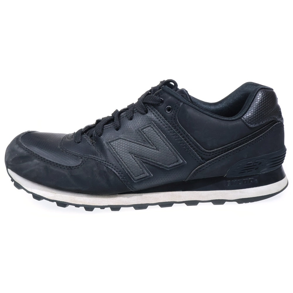 New Balance(ニューバランス) ML574K レザー ローカットスニーカー ブラック US9/27cm