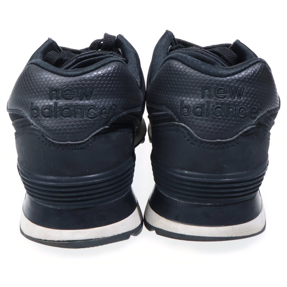 New Balance(ニューバランス) ML574K レザー ローカットスニーカー ブラック US9/27cm