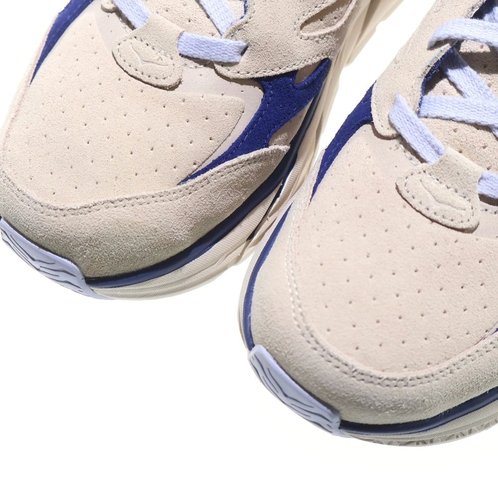 HOKA ONE ONE(ホカオネオネ) CLIFTON L SUEDE クリフトン スエード ローカットスニーカー ベージュ/ブルー US8.5/26.5cm 112571