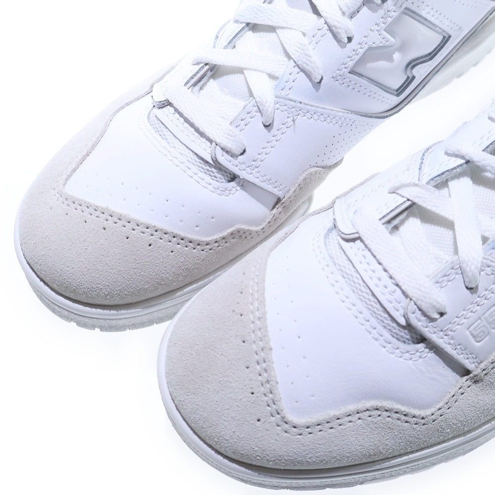 New Balance(ニューバランス) BB550NCB スエードレザー ローカットスニーカー ホワイト/グレー US9/27cm
