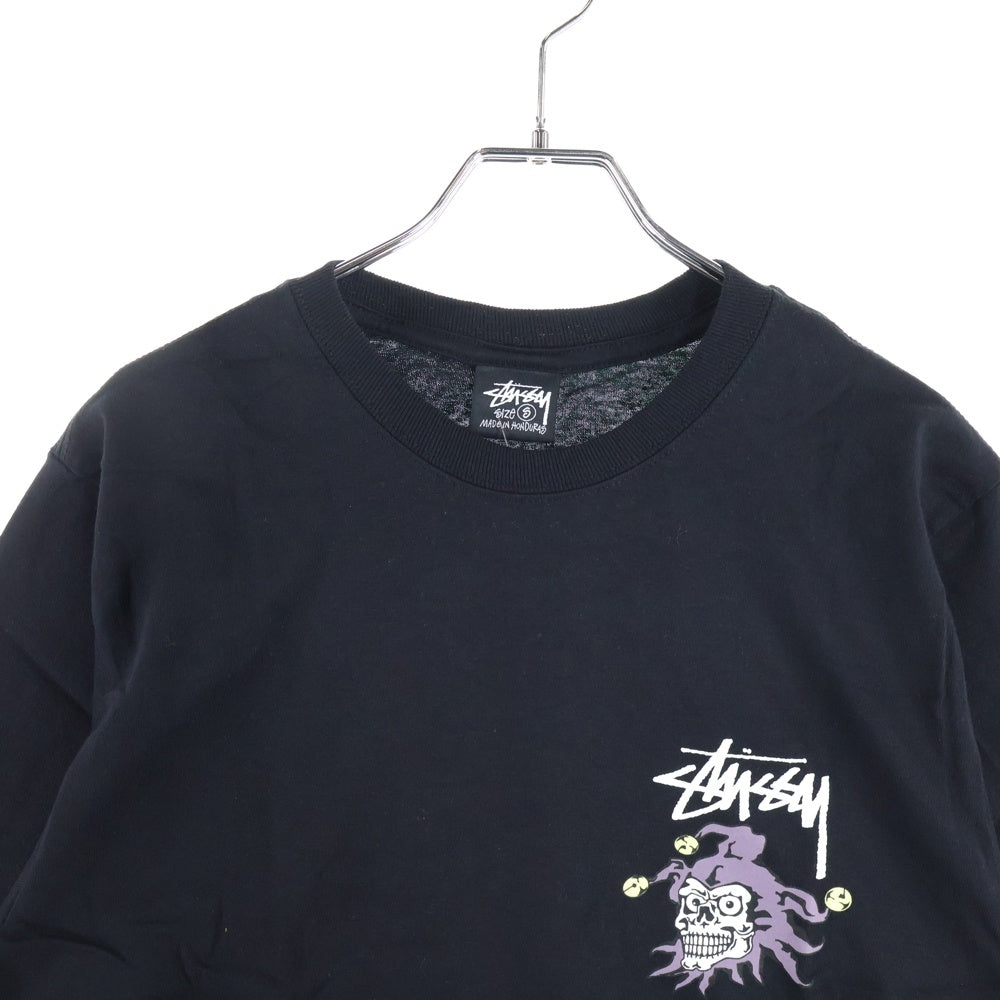 STUSSY(ステューシー) 25SS JOKER TEE ジョーカープリント クルーネック半袖Tシャツ カットソー ブラック 1905153