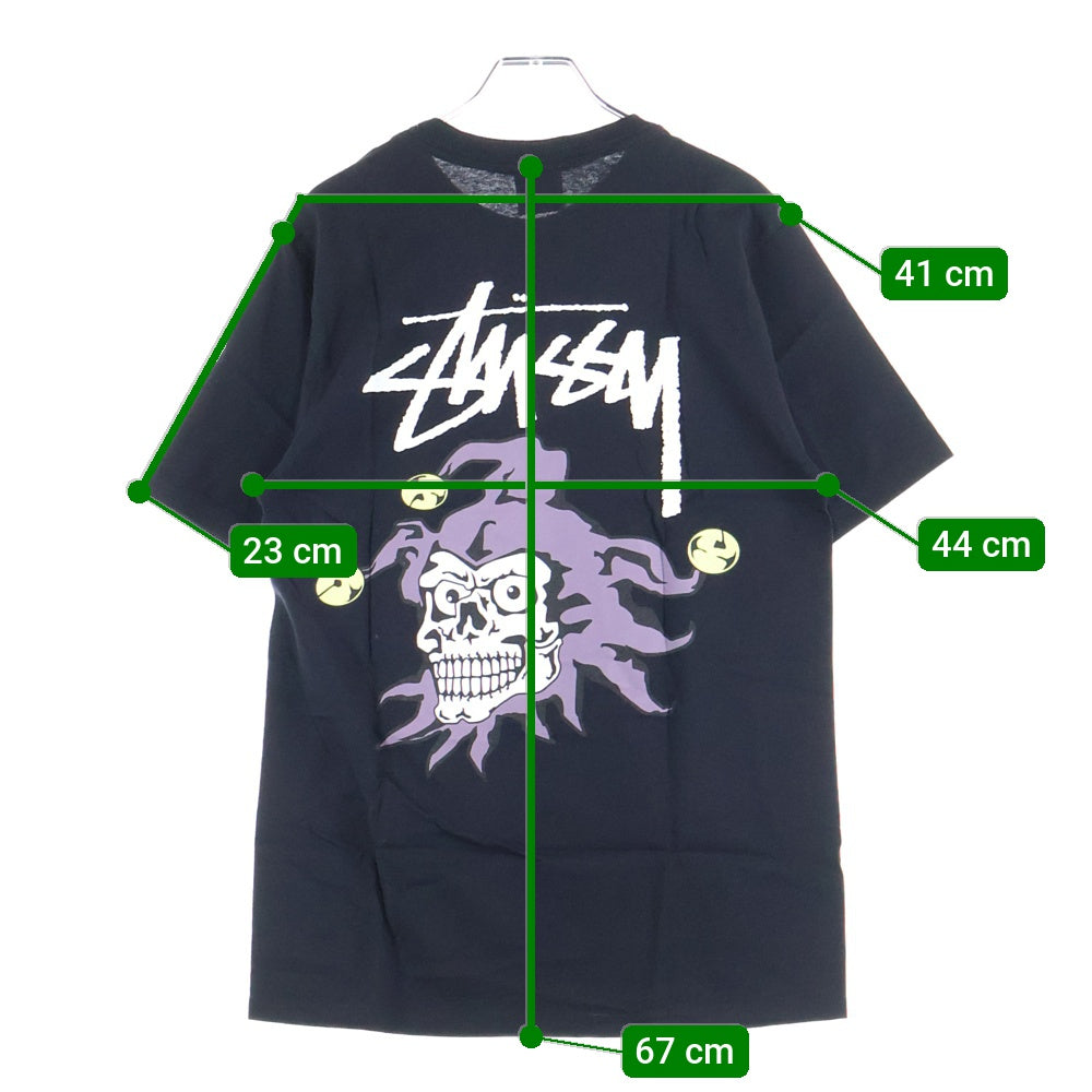 STUSSY(ステューシー) 25SS JOKER TEE ジョーカープリント クルーネック半袖Tシャツ カットソー ブラック 1905153