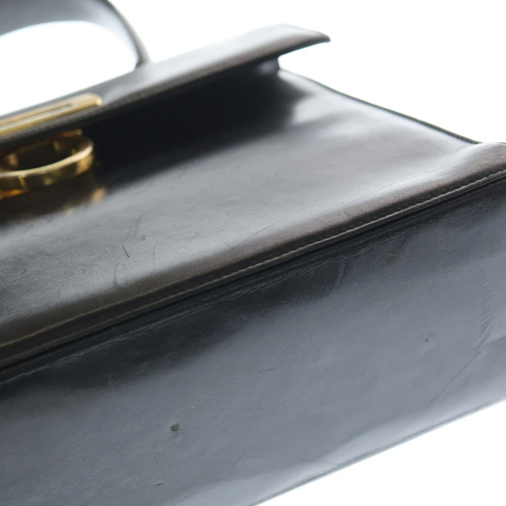 Salvatore Ferragamo(サルヴァトーレ フェラガモ) ガンチーニ レザー ハンドバッグ ブラック BA21 2181 レディース