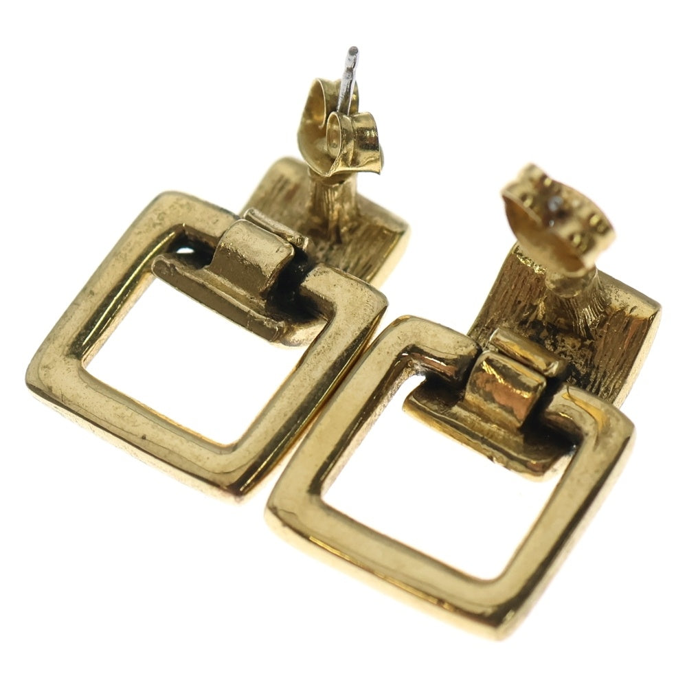 GIVENCHY(ジバンシィ) 両耳用 スクエア イヤリング ピアス ゴールド レディース