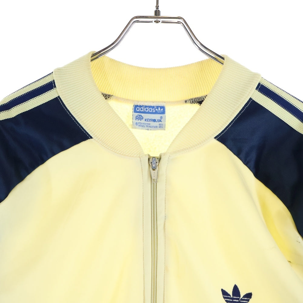 adidas(アディダス) 70S VINTAGE ATP KEYROLAN ヴィンテージ トレフォイルロゴ刺繍 トラックジャケット ホワイト/ブルー