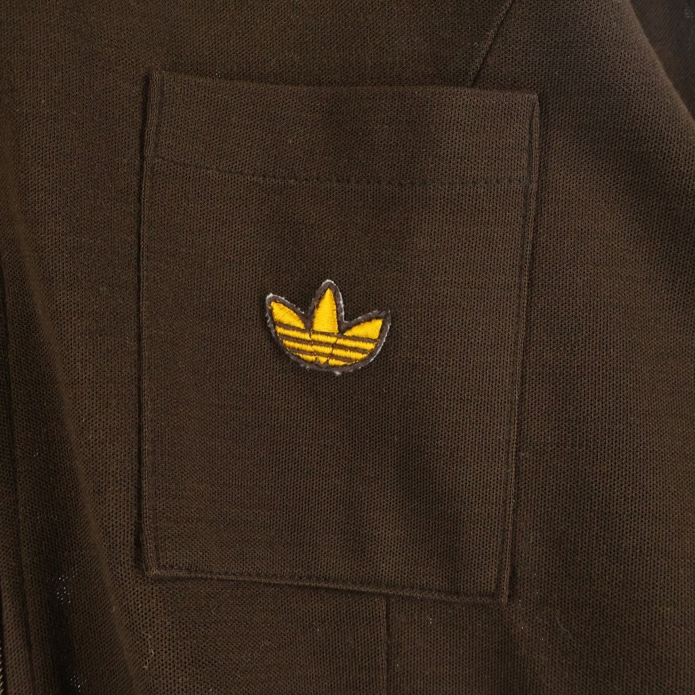 adidas(アディダス) 70S VINTAGE ヴィンテージ トレフォイルロゴ刺繍 トラックジャケット ブラウン