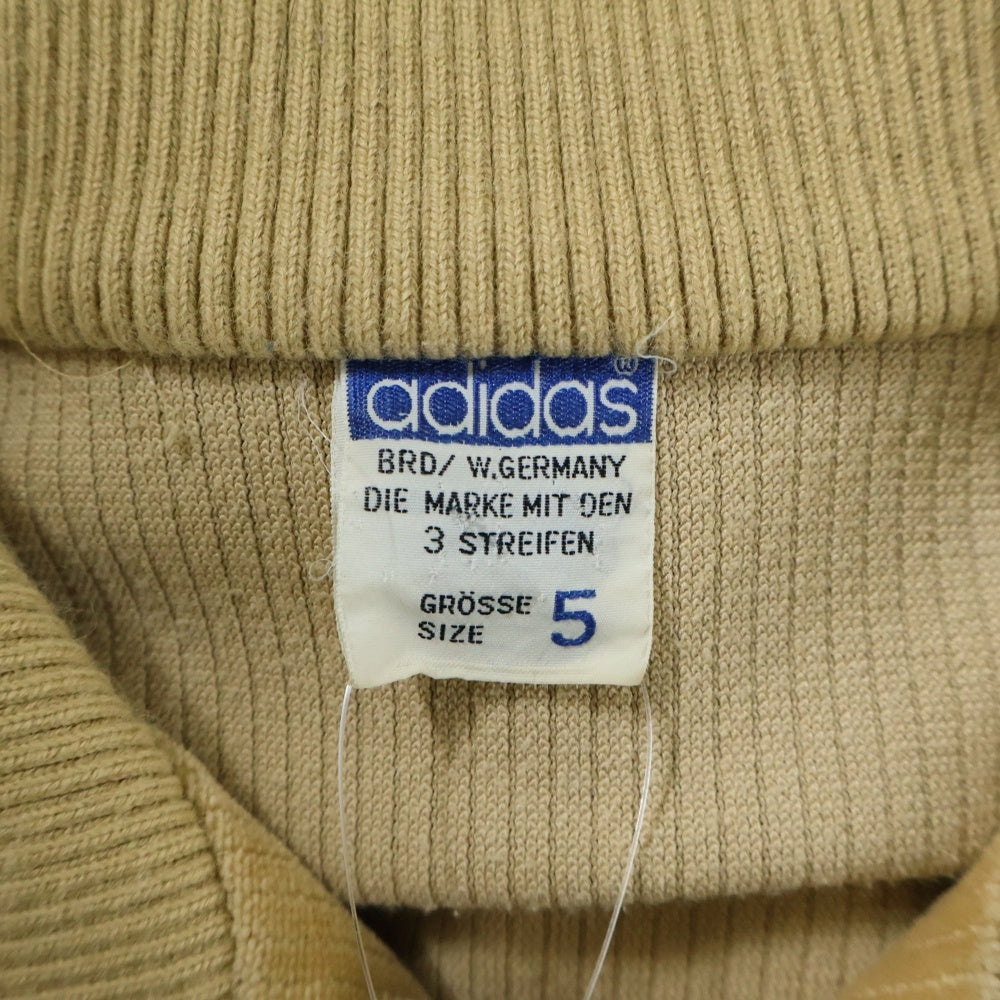 adidas(アディダス) 60-70S VINTAGE ヴィンテージ トレフォイルロゴ刺繍 コーデュロイ トラックジャケット ベージュ