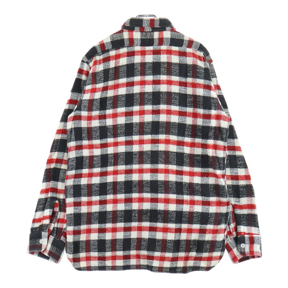 VINTAGE(ヴィンテージ) 40S SUN VALLEY PLAID FLANNEL SHIRT サンバレー マチ付き フランネルチェック 長袖シャツ ホワイト/レッド/ブラック