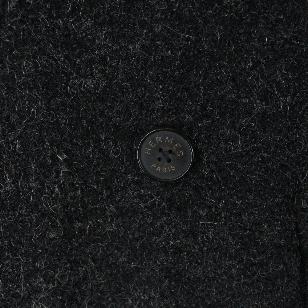 HERMES(エルメス) VINTAGE ウール トレンチコート グレー