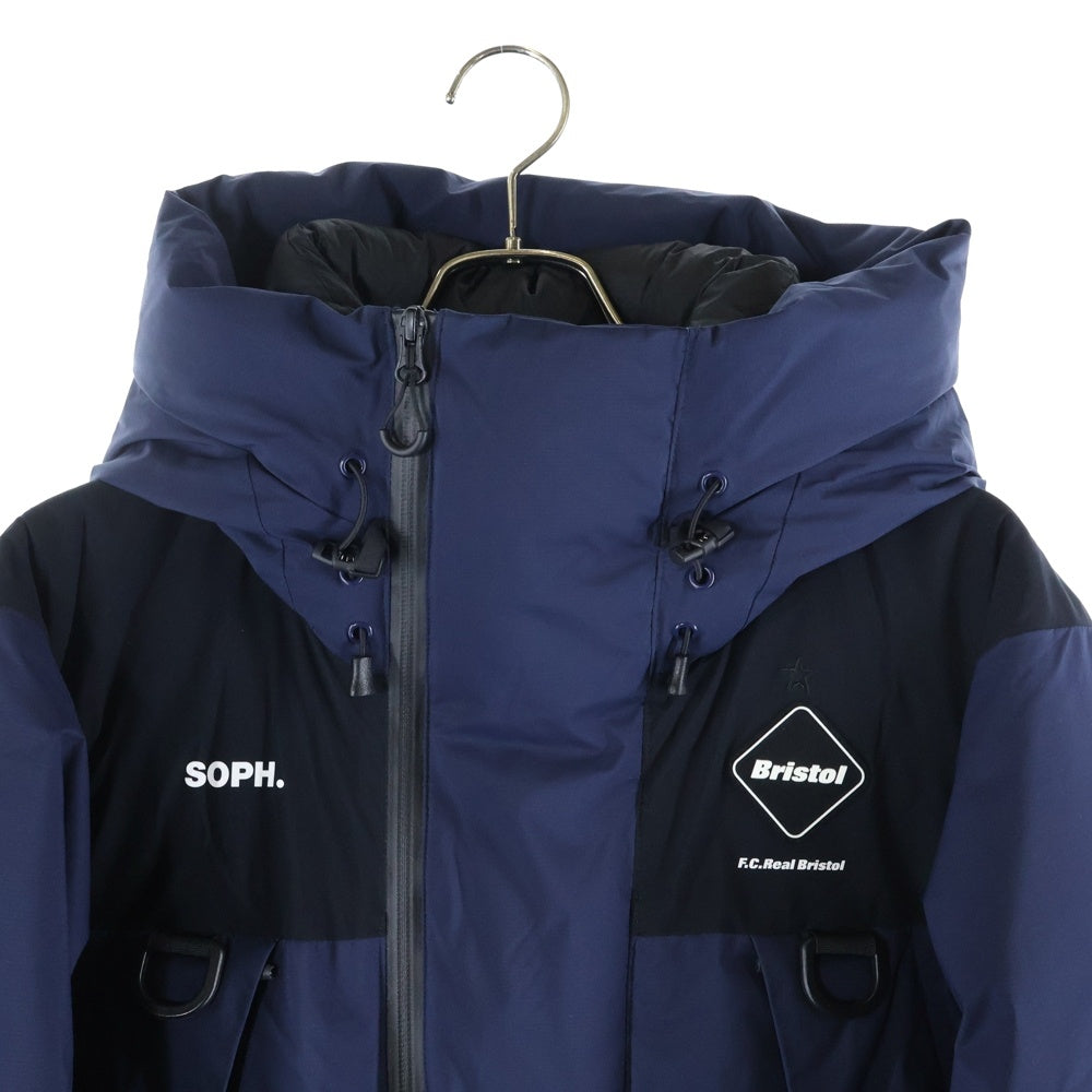 F.C.R.B./F.C.Real Bristol/FCRB(エフシーアールビー/エフシーレアルブリストル) 20AW DOWN BENCH PARKA ナイロン ベンチパーカー ダウンジャケット ネイビー FCRB-202037