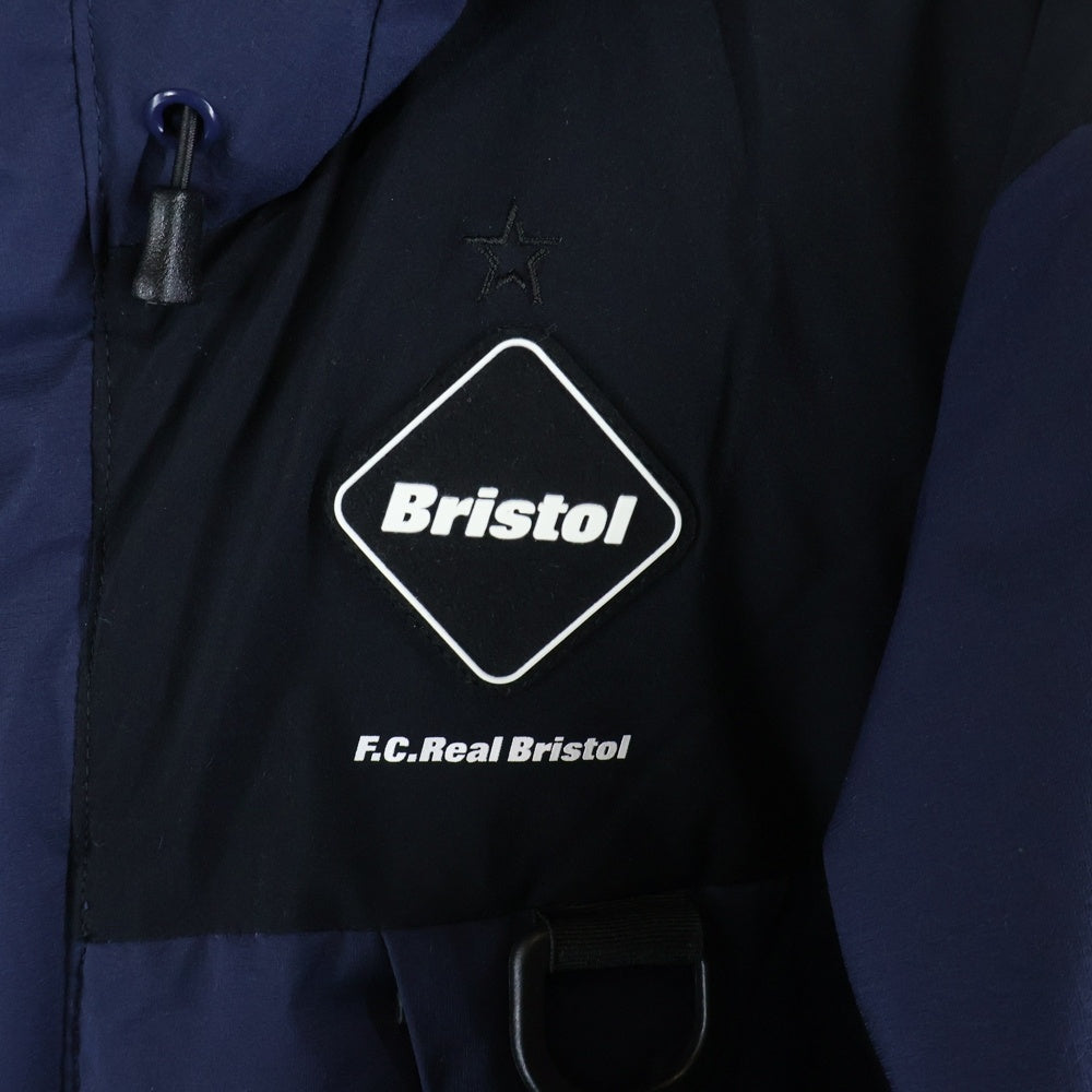 F.C.R.B./F.C.Real Bristol/FCRB(エフシーアールビー/エフシーレアルブリストル) 20AW DOWN BENCH PARKA ナイロン ベンチパーカー ダウンジャケット ネイビー FCRB-202037