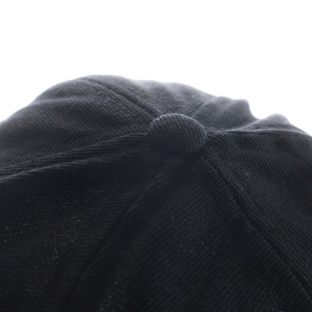 TENDERLOIN(テンダーロイン) ロゴ刺繍 ベースボールキャップ 帽子 ブラック