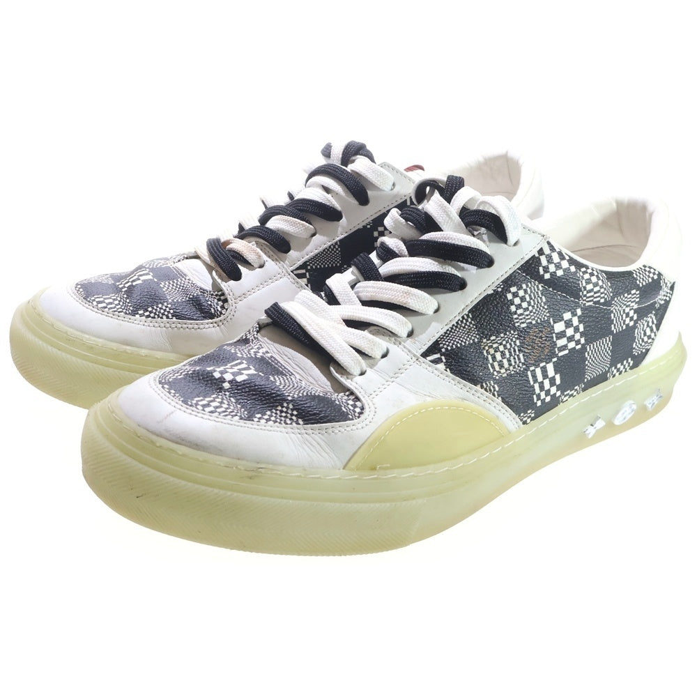 LOUIS VUITTON(ルイヴィトン) 21SS LV オリ ライン ダミエ ローカットスニーカー ホワイト/ブラック 1A8Q2B
