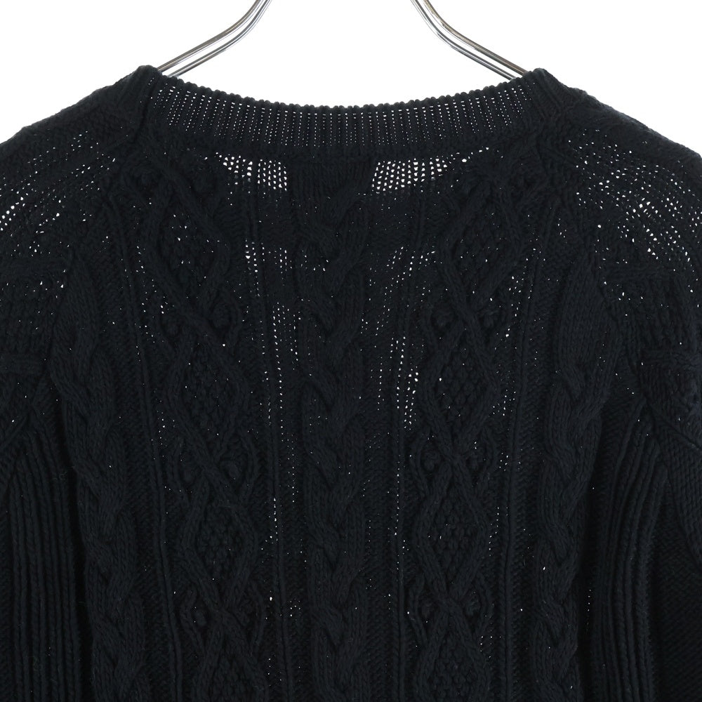 RED VALENTINO(レッド ヴァレンティノ) コットン ニット 長袖セーター ブラック/マルチ TR0KCC70523 レディース