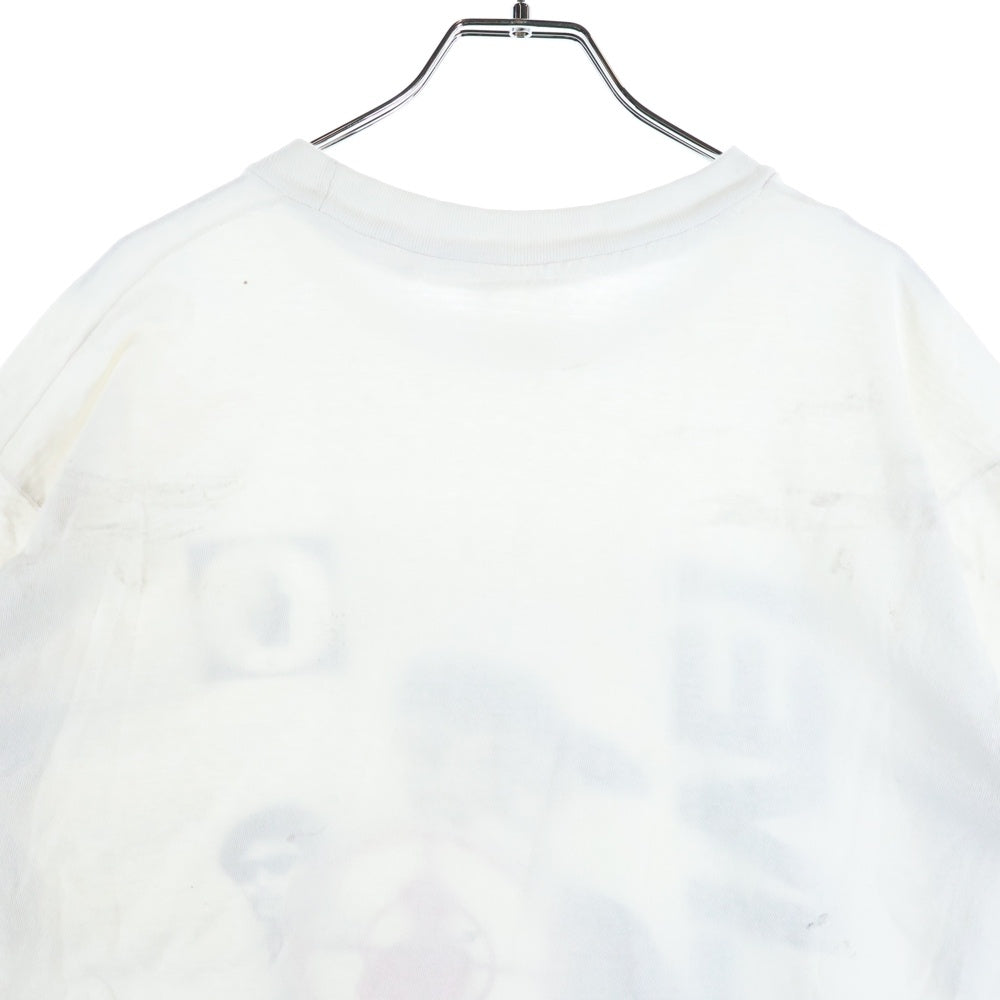 VINTAGE(ヴィンテージ) 90S VINTAGE PUBLIC ENEMY ヴィンテージ パブリックエネミー プリントクルーネック半袖Tシャツカットソー ホワイト