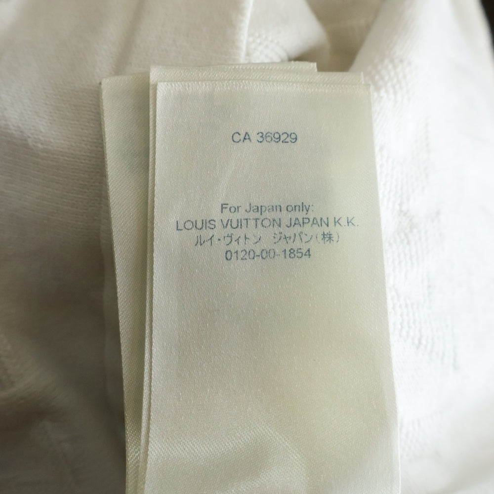 LOUIS VUITTON(ルイヴィトン) 21AW ロゴレターニットクルーネック半袖Tシャツ ホワイト RM212M ET8 HLN09W