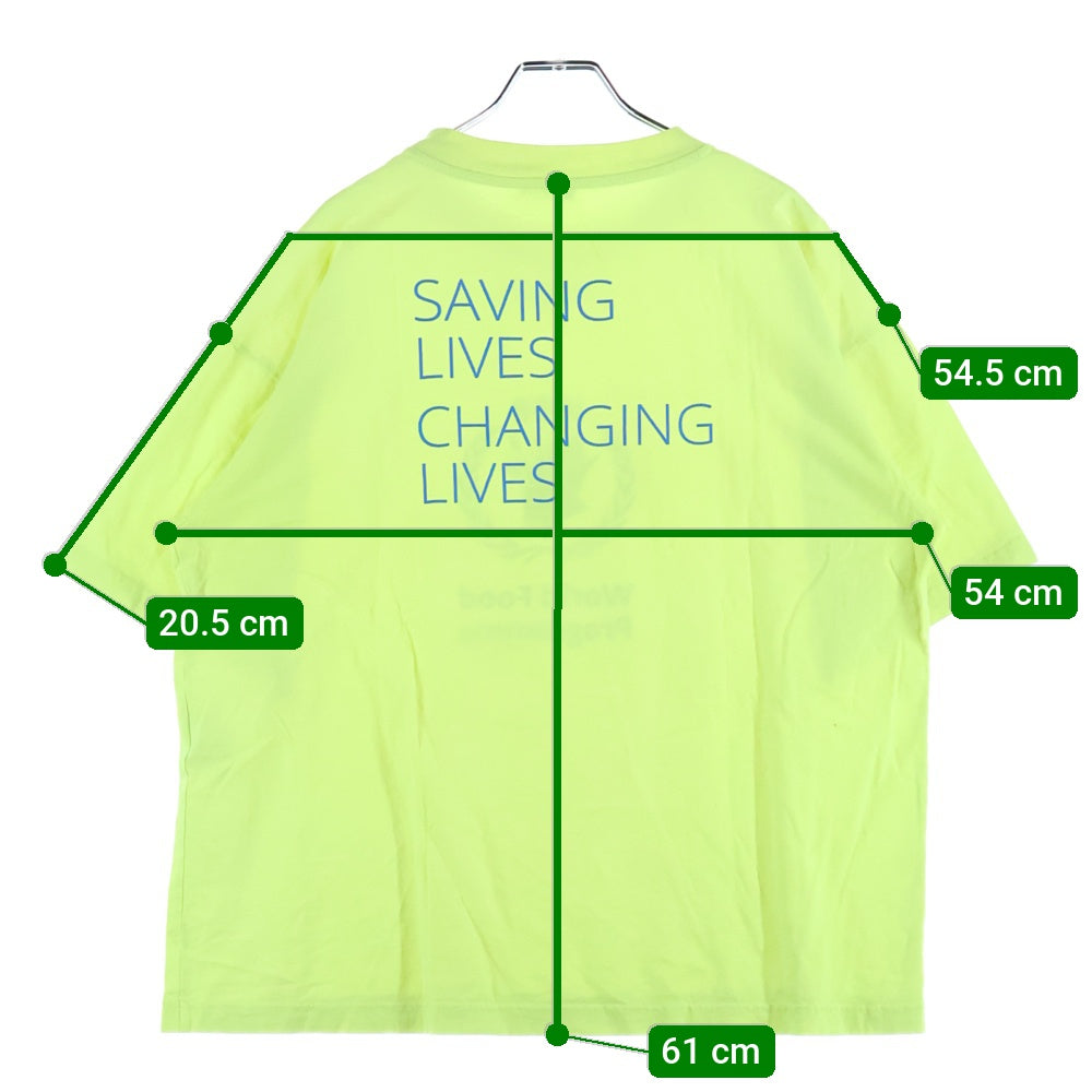 BALENCIAGA(バレンシアガ) 19SS WFP TEE WFPロゴプリント クルーネック半袖Tシャツ カットソー イエロー 541874 TCV36