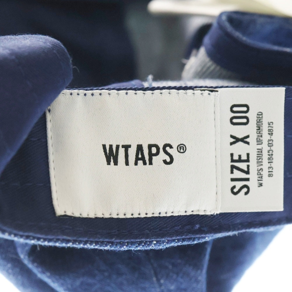 WTAPS(ダブルタップス) 25SS T-6M 05 COTTON DENIM CAP ロゴ刺繍 デニム キャップ 帽子 インディゴ 251HCDT-HT05