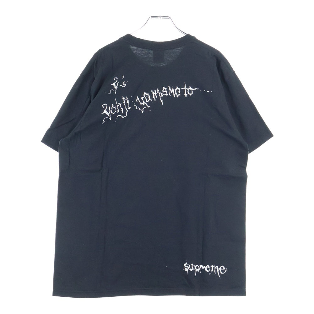 SUPREME(シュプリーム) 25AW ×Y's Yohji Yamamoto Thinker Tee ワイズ ヨウジヤマモト シンカー フロントプリント クルーネック 半袖Tシャツ カットソー ブラック