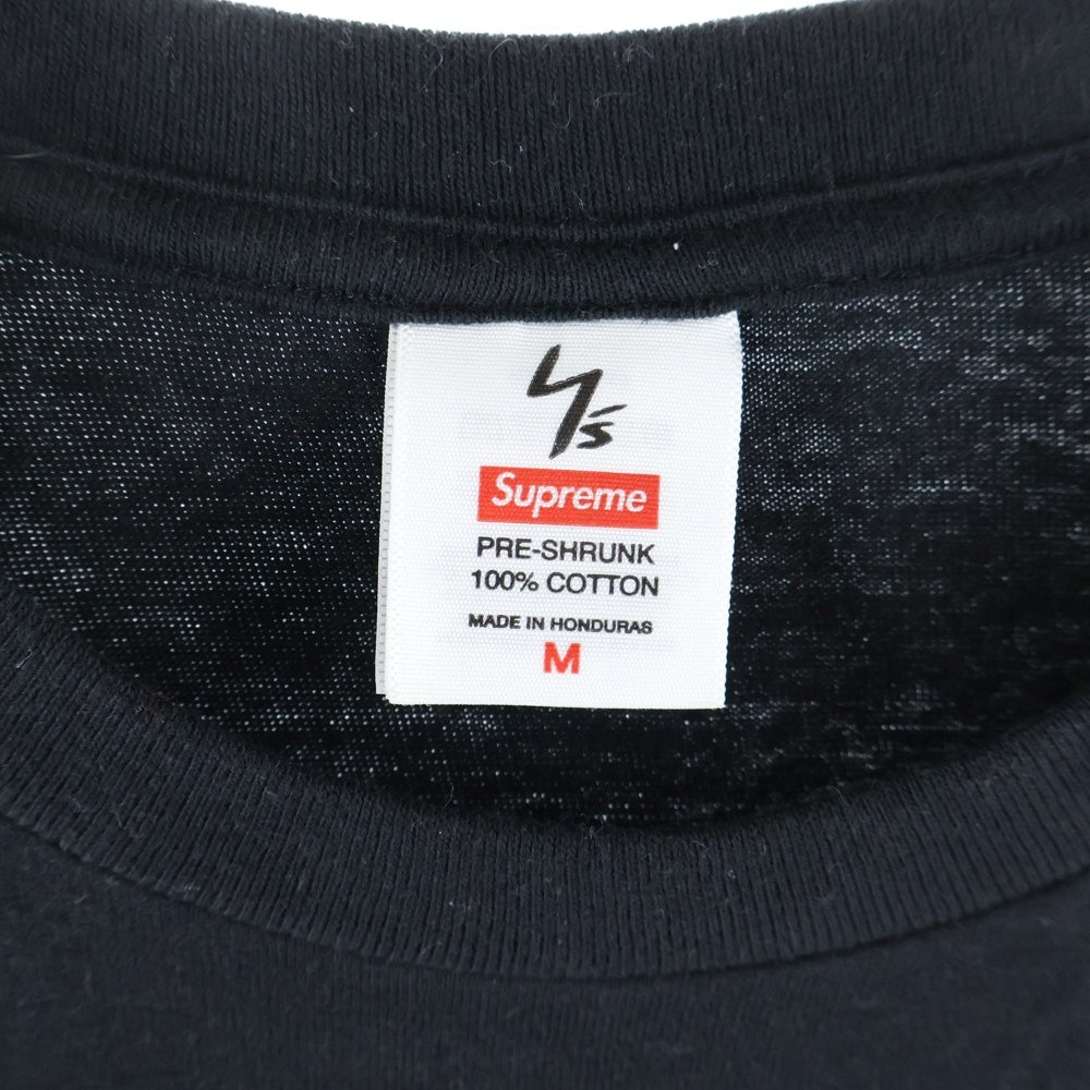 SUPREME(シュプリーム) 25AW ×Y's Yohji Yamamoto Thinker Tee ワイズ ヨウジヤマモト シンカー フロントプリント クルーネック 半袖Tシャツ カットソー ブラック