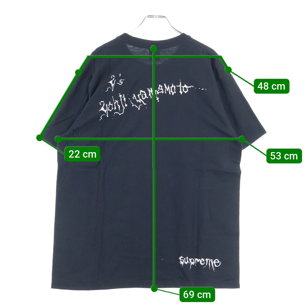 SUPREME(シュプリーム) 25AW ×Y's Yohji Yamamoto Thinker Tee ワイズ ヨウジヤマモト シンカー フロントプリント クルーネック 半袖Tシャツ カットソー ブラック